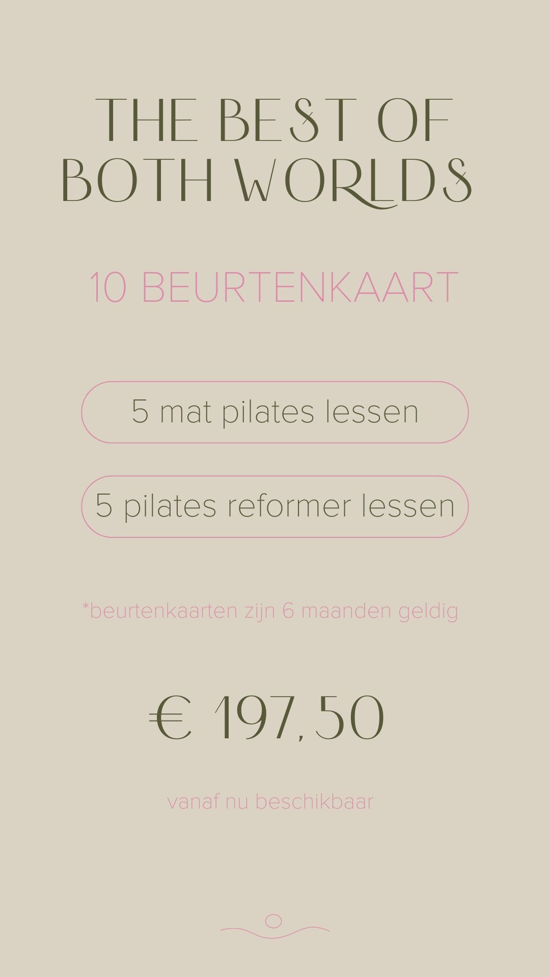 Mat en reformer aanbieding